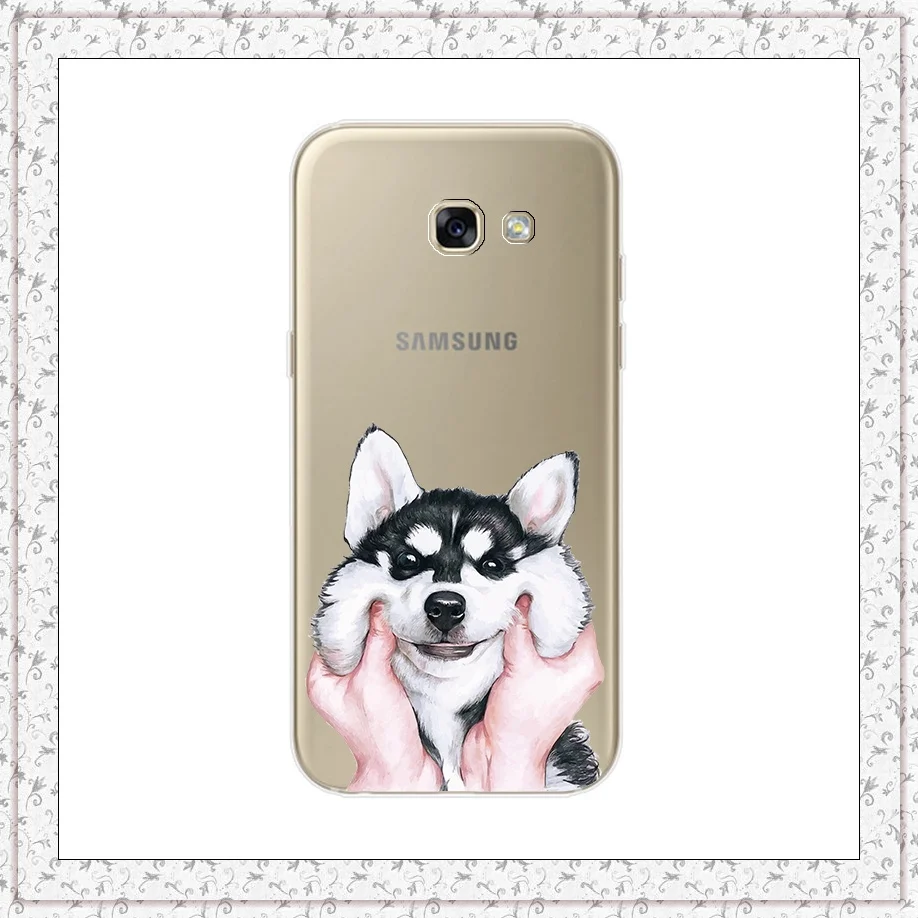 husky Для samsung Galaxy A5 Мягкий силиконовый чехол с принтом милые Чехлы для samsung A 5 A520F 5," Fundas Coque противоударный чехол - Цвет: husky