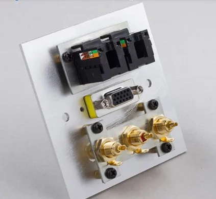 2019 HDMI 3RCA VGA композитный разъем для аудио видео стены лицевой панели Панель выход 50