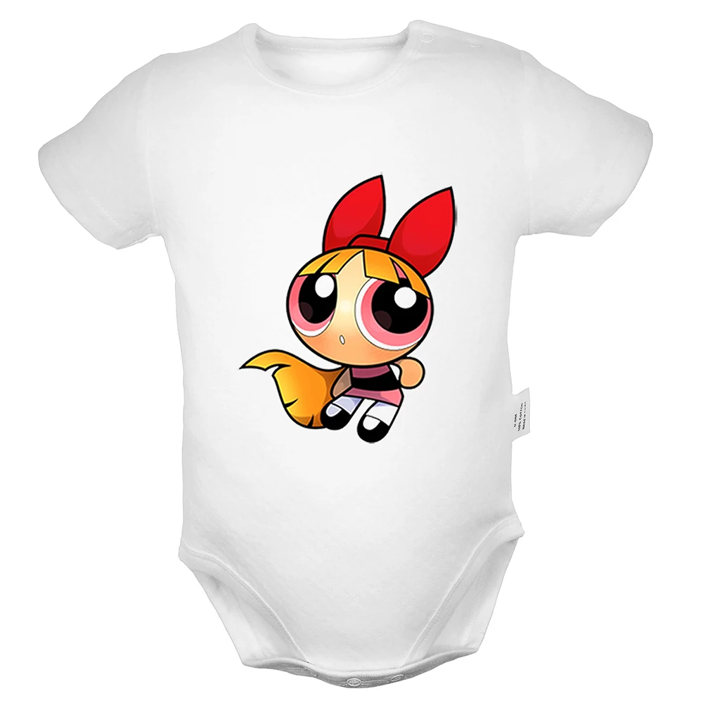 Powerpuff/костюм для новорожденных девочек с розовым цветком и изображением мопса
