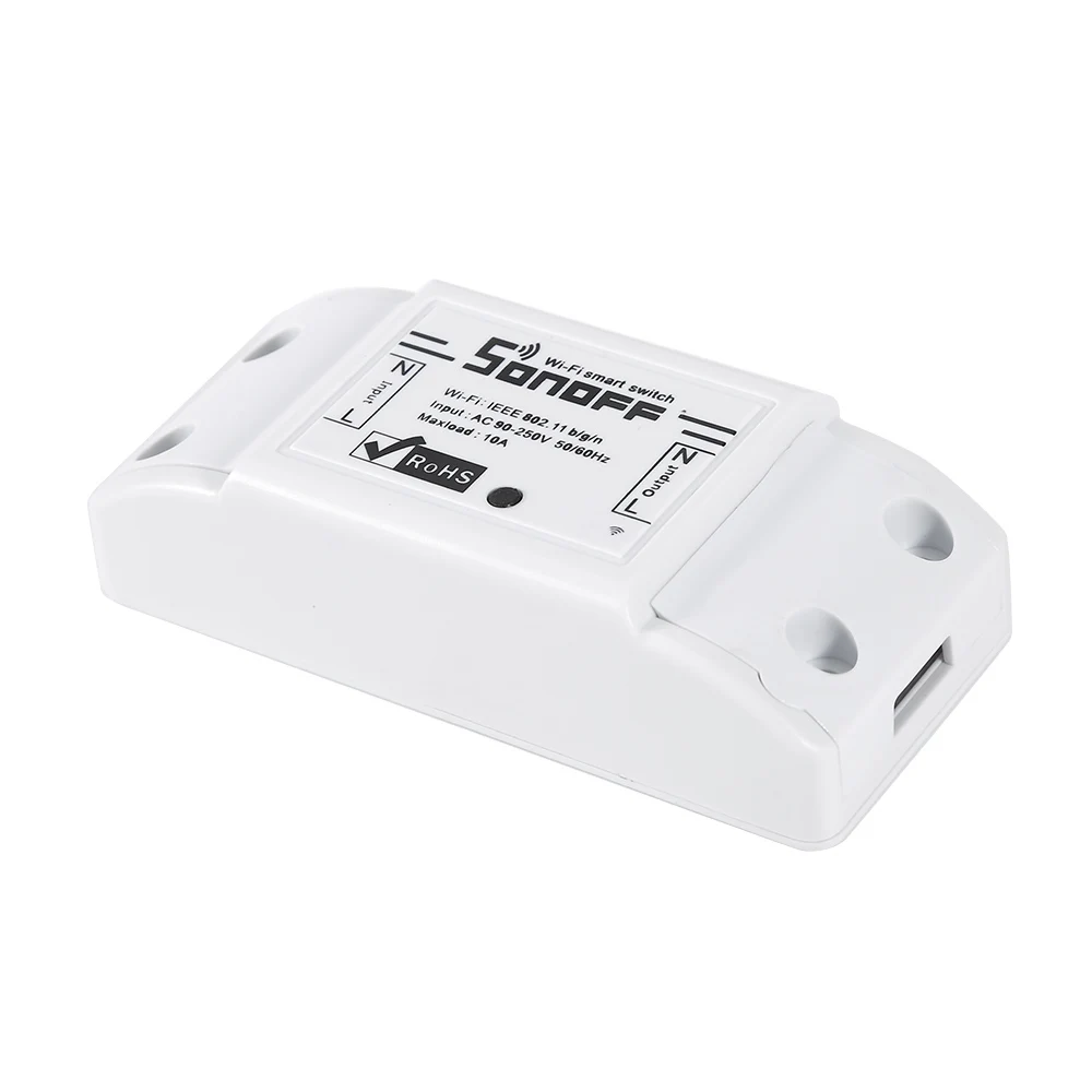 1PCS Sonoff базовый Wifi переключатель DIY Беспроводной Дистанционный Domotica светильник интеллектуальное реле для домашней автоматизации модуль контроллер с Alexa Google Home - Комплект: 1PCS