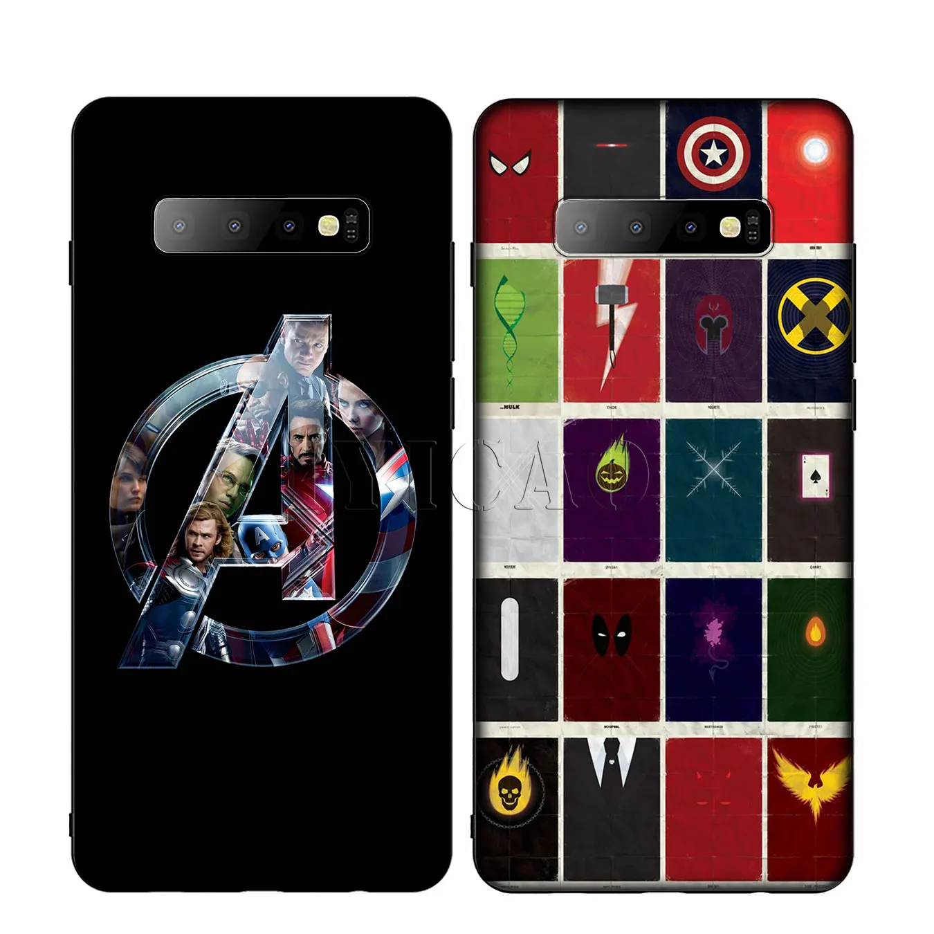 Мягкий силиконовый чехол с логотипом комиксов Marvel для Samsung Galaxy S20 S10 S9 S8 Plus Lite Ultra S6