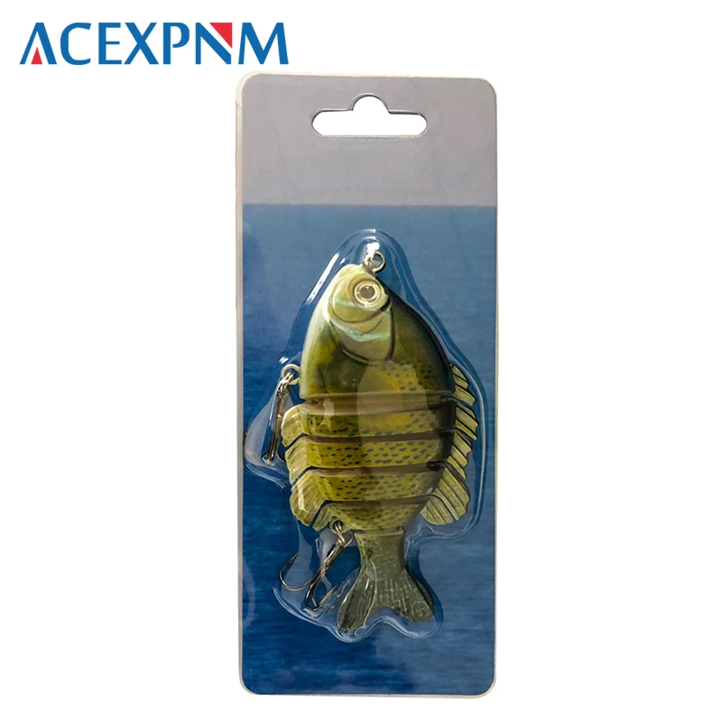 Top Water многосекционная 6 сегментная приманка для окуня Panfish жесткая рыболовная