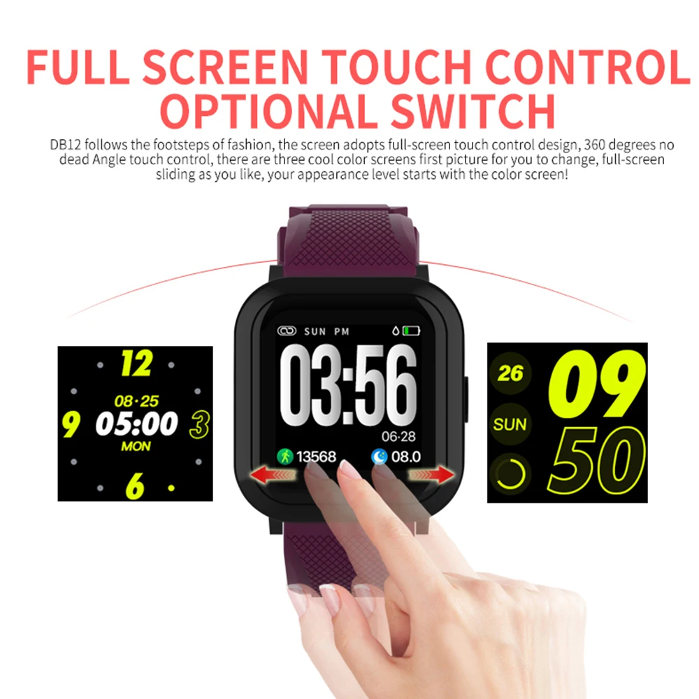 SZMUGUA Bluetooth Smart Bracelet For Men IP68 Waterproof Heart Rate Monitor Sports Activity Fitness Tracker watch | Электроника