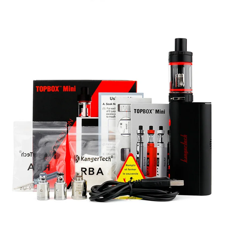 Оригинальный Kangertech Topbox мини Стартовый Комплект Subox коробка Vape 75 Вт Мини Топ