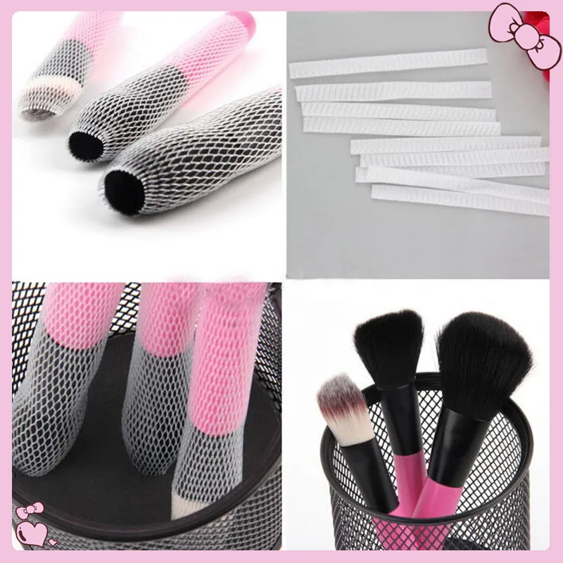 

20pcs/lot Cosmetic Make Up Brush Pen Netting Cover Mesh Sheath Protectors Guards