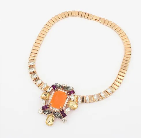 Модная Личность толстая цепь черепаха Коренастый чокер нагрудник заявление