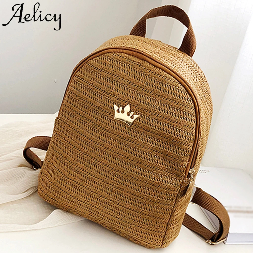Aelicy модная женская уличная тканая квадратная однотонная сумка через плечо