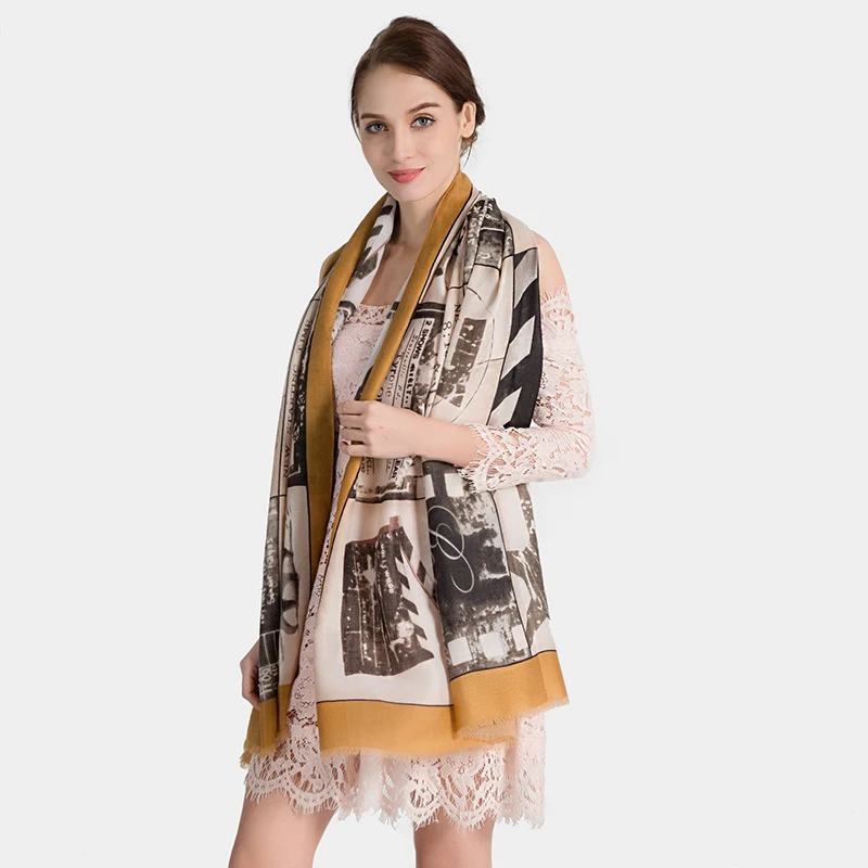 

[FEILEDIS]2019 Fashion Cotton and linen scarf Women Wrap Designer Scarves Autumn And Winter Women scarf luxury brand shawl QT018