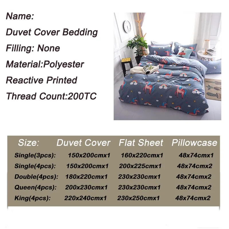 Фото Bonenjoy King Size Duvet Cover Set Gray Color Unicorn bedding Queen Bed Linen Double Sheet Pillowcase Дом и сад Bonenjoy King Size Duvet Cover Set Gray Color Unicorn bedding Queen Bed Linen Double Sheet Pillowcase Дом и сад