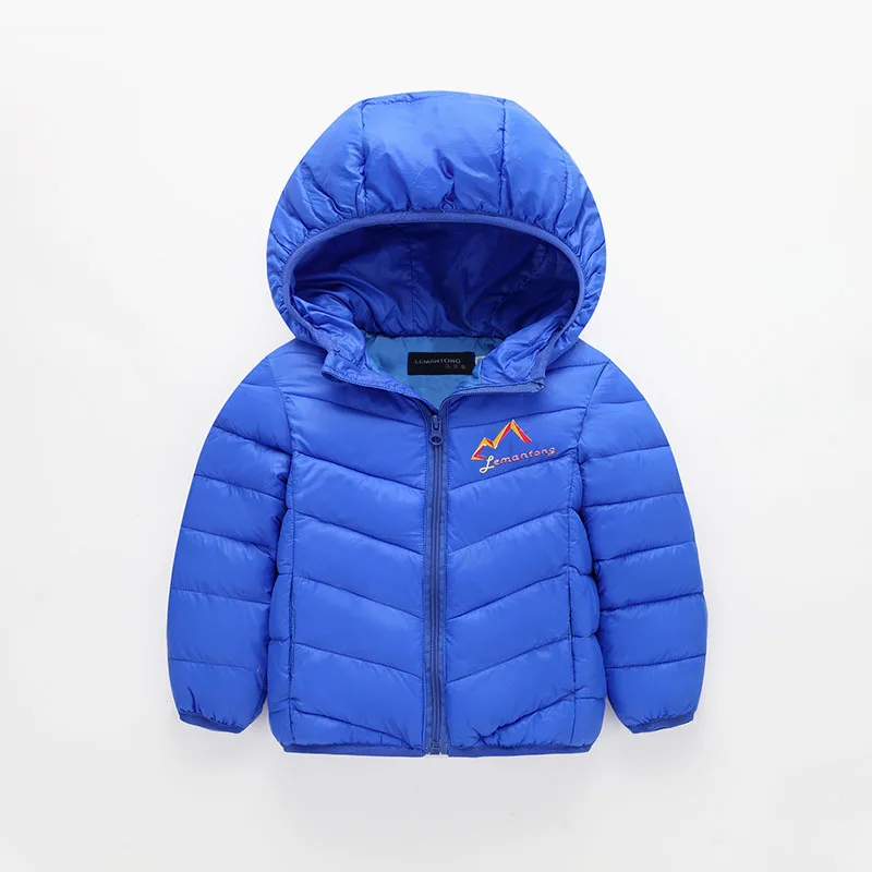 Теплые Перо Подпушка детские зимние пальто подкладкой Костюмы От 3 до 10 лет