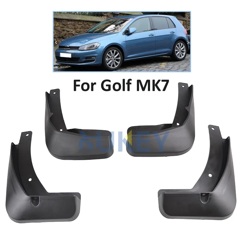 Комплект литых брызговиков для Volkswagen VW Golf 7 Mk7 VII 2013 2014 2015 2016 брызговики передние и