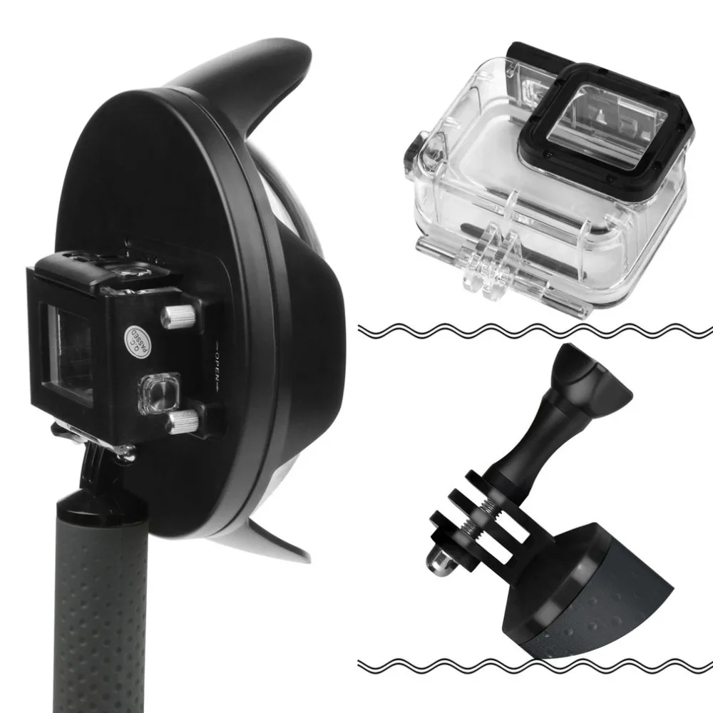 Купольный порт для Gopro Hero 6 5 водонепроницаемый чехол универсальная сферическая
