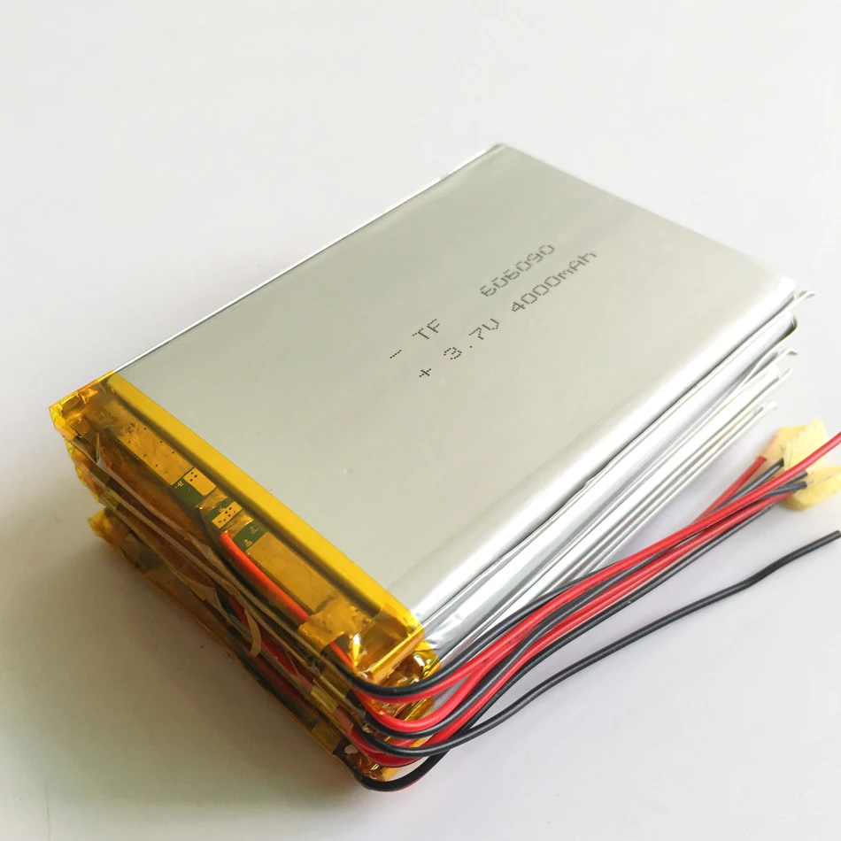 Литий полимерная аккумуляторная батарея 3 7 в 4000 мАч 606090 для GPS PSP DVD PAD E Book tablet pc power
