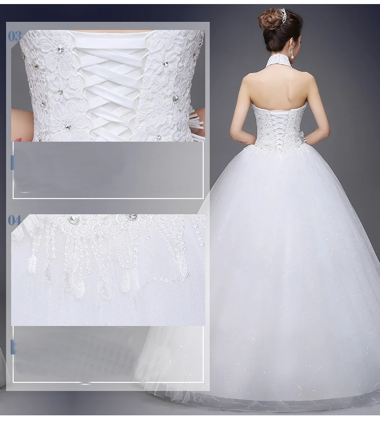 Роскошные свадебные платья с бисером настоящая фотография Аппликации шнуровка