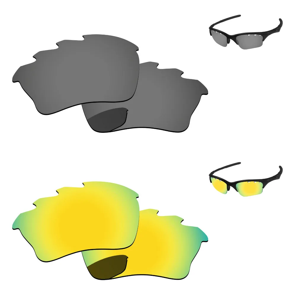 

Золотистые и черные хромированные Сменные поляризованные линзы 2 пары для полукуртки XLJ оправа солнцезащитных очков с вентиляцией 100% защит...