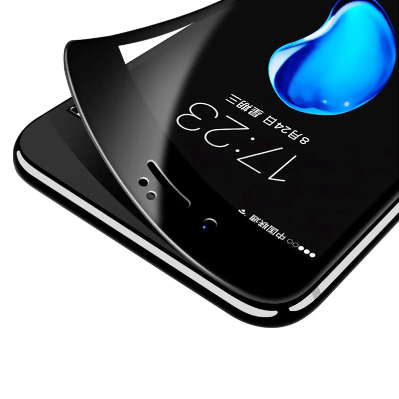 Новое защитное закаленное стекло 9D для iPhone 7 8 Plus X 6 s Защитное экрана с