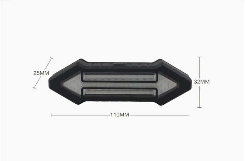 Светодиодный велосипедный светильник S2839 Перезаряжаемый USB фонарь для