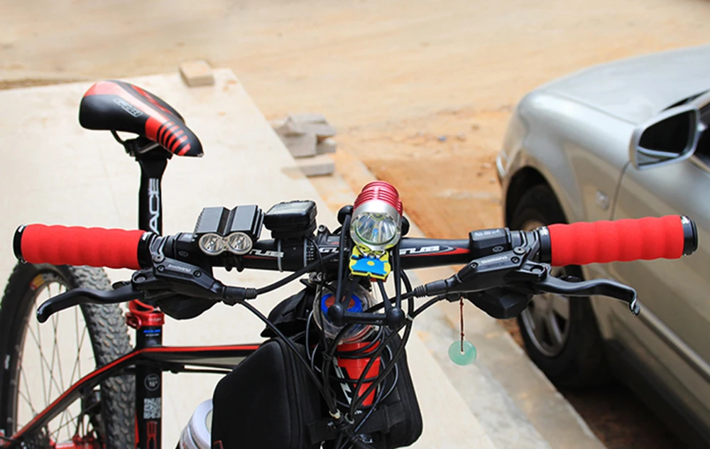 Ультра светильник губка для велосипеда фиксирующие рукоятки с Двойным Зажимом и