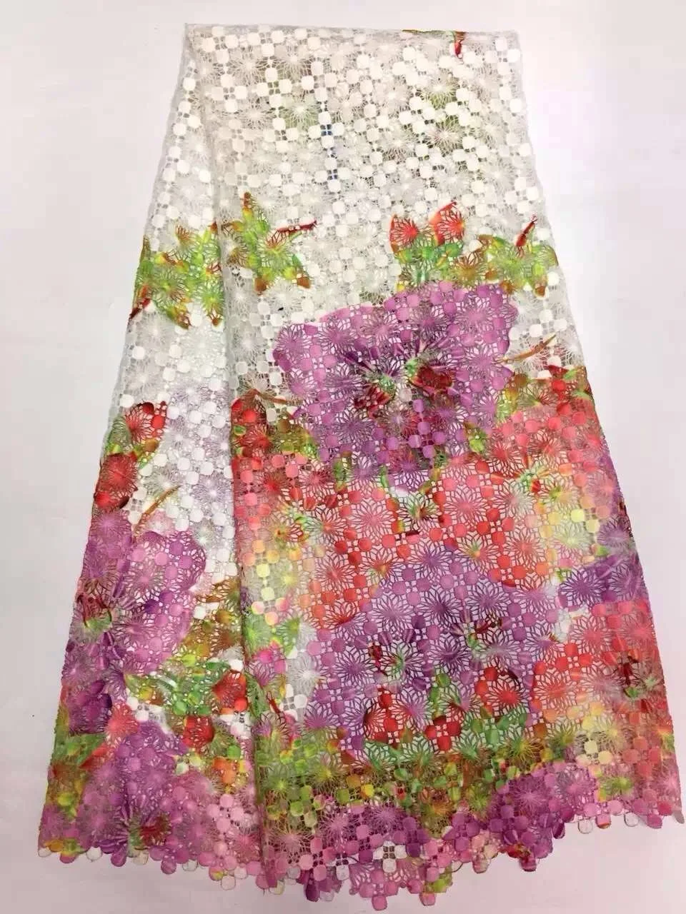 Swiss Lace Materials African Net High Quality French Fabric 2017 Latest Embroidery Fabrics | Дом и сад