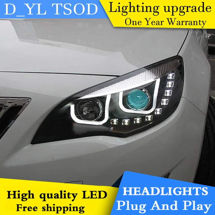 Автомобильная фара DY_L для стайлинга Buick Excelle XT U стиль 2009-2014 светодиодные фары DRL