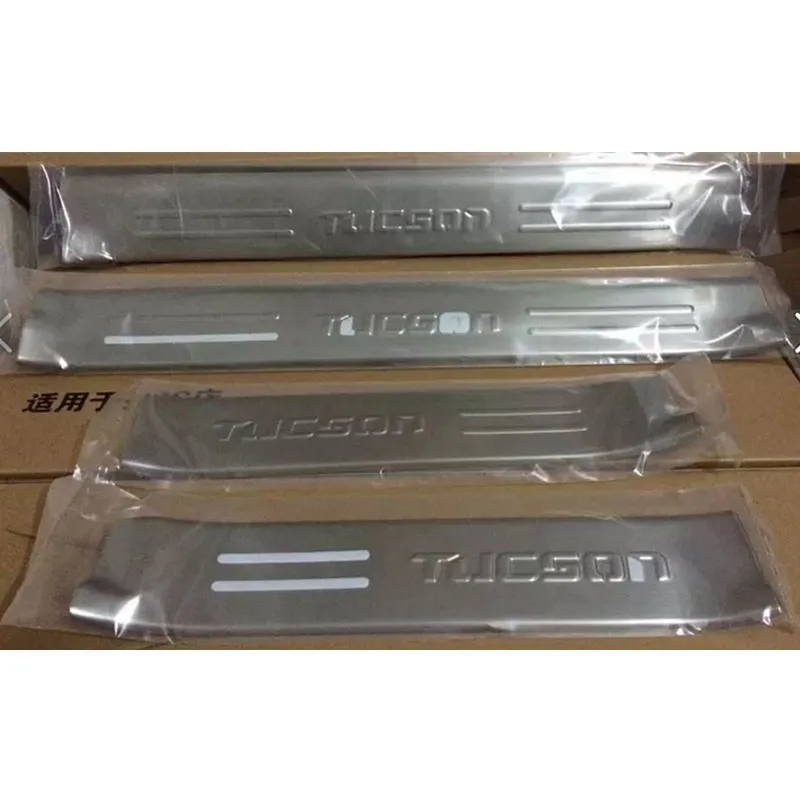 Аксессуары для HYUNDAI TUCSON 2006 2007 2008 2009 2010 2011 2012 2013 2014 дверные пороги из нержавеющей