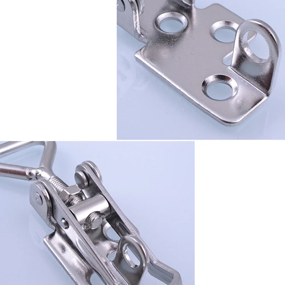 Catch Hasp Box Trunk Latch Chest Toggle Lock Clamp Metalworking Stainless Steel Machinery Adjustable Spring Loaded Equipment