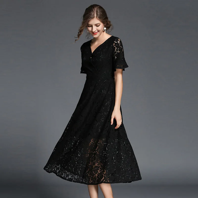 Три сезона уличная Fit and Flare ни лодыжки-Длина регулярные Империя v-образным вырезом