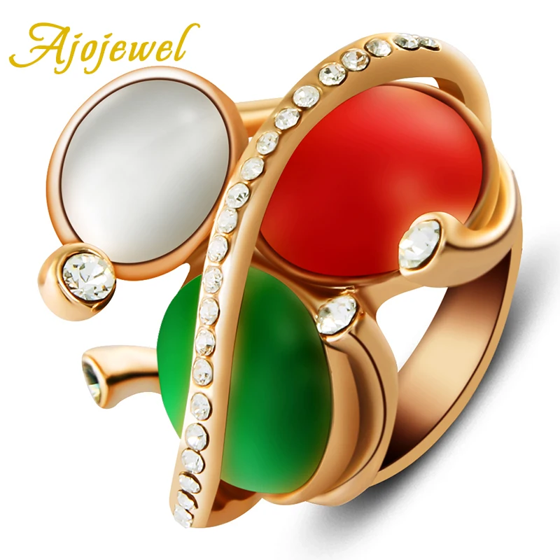 Ювелирные изделия Ajojewel из полудрагоценного камня трехцветные опаловые