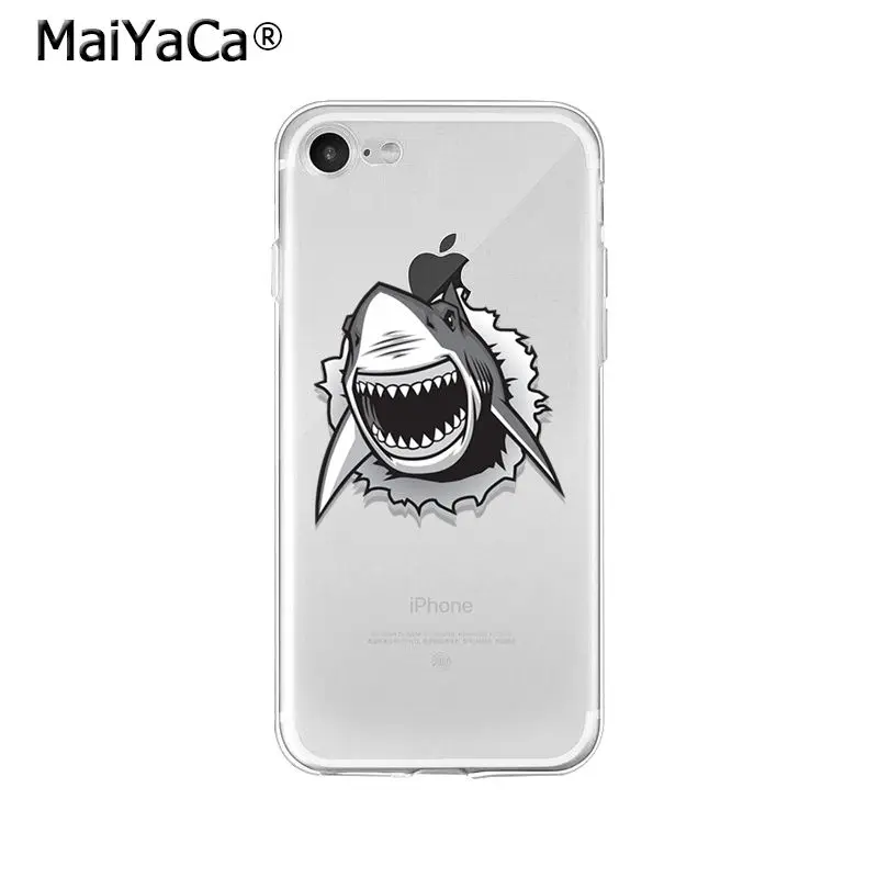 Чехол для телефона MaiYaCa Ocean sea animal sharks высокого качества iPhone 8 7 6 6S Plus 5 5S SE XR X XS