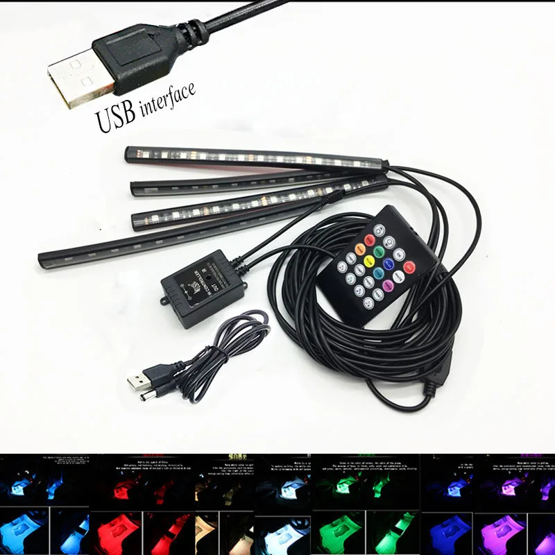 Интерьер автомобиля USB интерфейс управления RGB подсветкой для Mazda 3 6 5 Спойлеры CX CX7