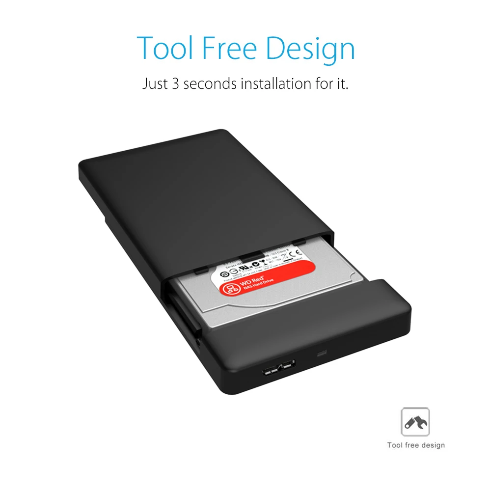 Чехол ORICO 2 5 дюйма для HDD высокоскоростной Sata к USB 3 0 1 ТБ SSD/HDD корпус инструмент