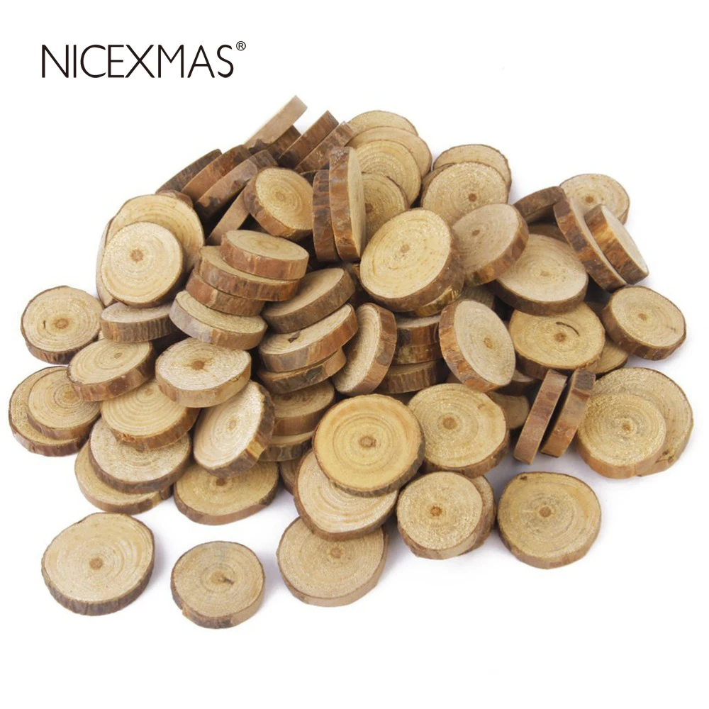 NICEXMAS 2018 новый стиль деревянные срезы диски для рукоделия свадебные центральный