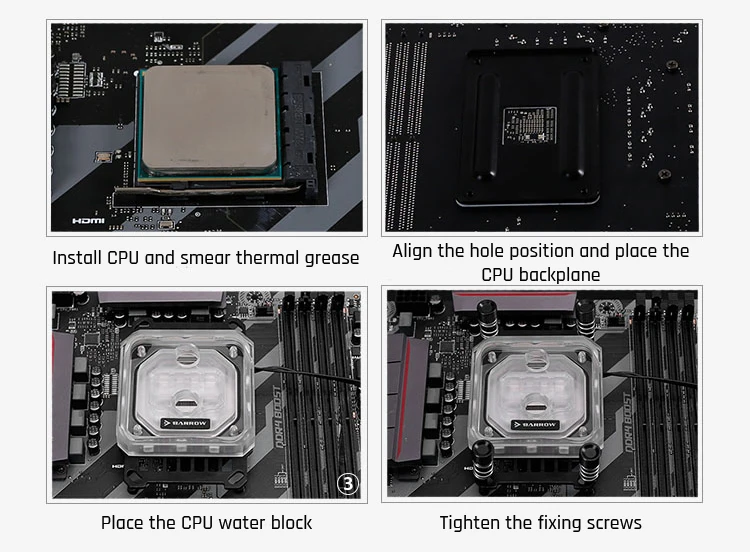 Курган LTYK3A-04-V2, для RyzenAMD/AM4/AM3 cpu водяные блоки, LRC RGB v2 акриловый микрорежущий микроводный блок водяного охлаждения