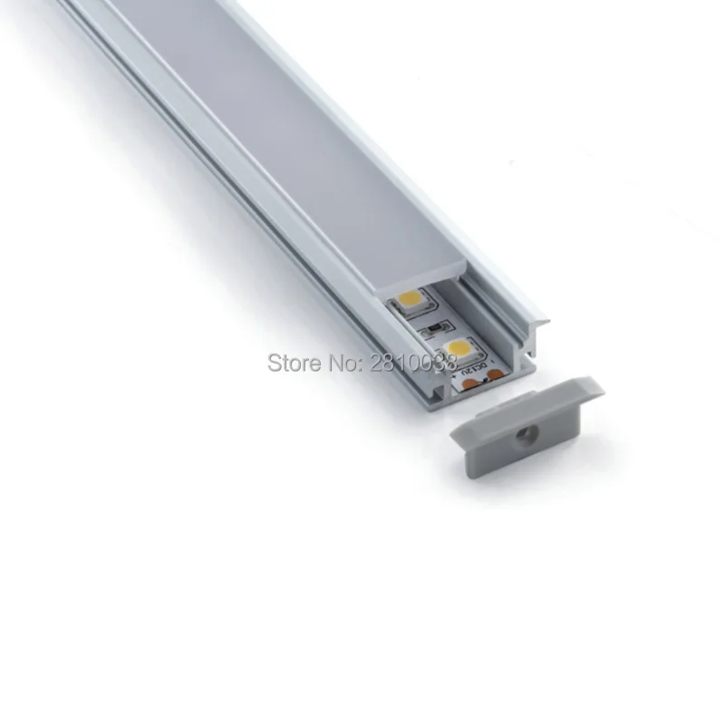 10 X 1M Sets/Lot New arrival aluminium profile for led strips and T alu channel for Recessed floor or ground lamps