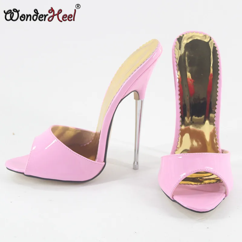 Чудесный каблук супер высокий каблук. Туфли женские на шпильке 16 см пикантные