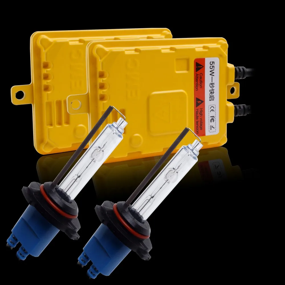 55 Вт HID Xenon конверсионный комплект Быстрый Яркий H1, H7, H3, HB3, HB4, H11, H27 одиночный пучок HID комплект, H4, H13, 9007 биксеноновый HID комплект автомобильных фар