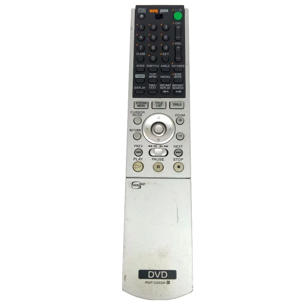 Используется оригинальный для SONY DVD пульт дистанционного управления RMT D203A RBRGX7