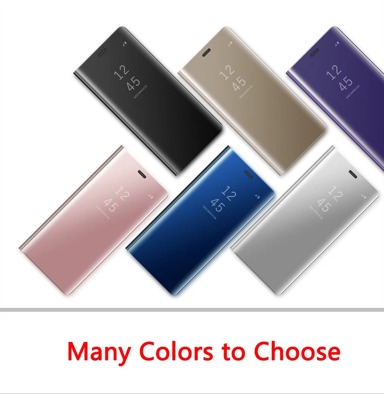 Умный чехол с окошком для Samsung Galaxy S10 Plus S10e Note 9 8 S9 S8 S7 Edge S6 edge зеркальный флип из