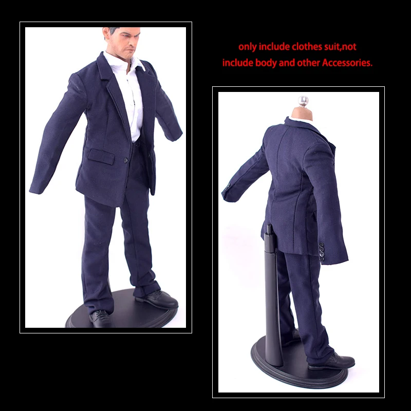 ZYToys 1/6 масштабная Мужская одежда синий костюм рубашка штаны комплект полный