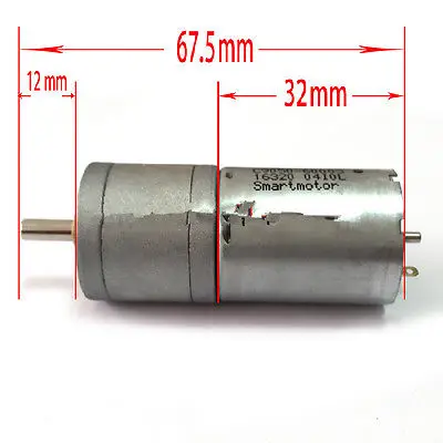 Фото 25GA-370 12В 30rpm 60mA 25 мм Dia постоянный магнитный планетарный мотор-редуктор DIY автомобиль №1
