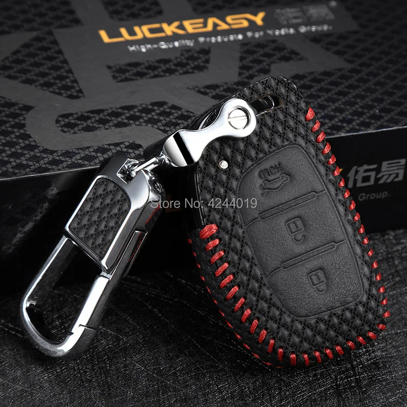 Автомобильный брелок LUCKEASY для ключей чехол центрального ключа Hyundai IX35 IX25 Verna