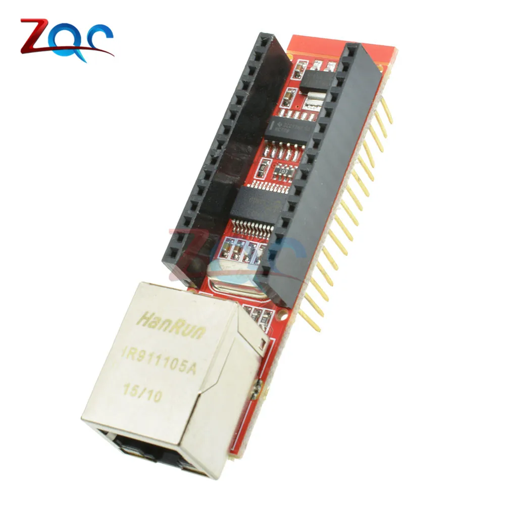 

ENC28J60 Ethernet щит V1.0 для Arduino Nano V3 Ethernet щит RJ45 HR911105A веб-сервер модуль с контактами