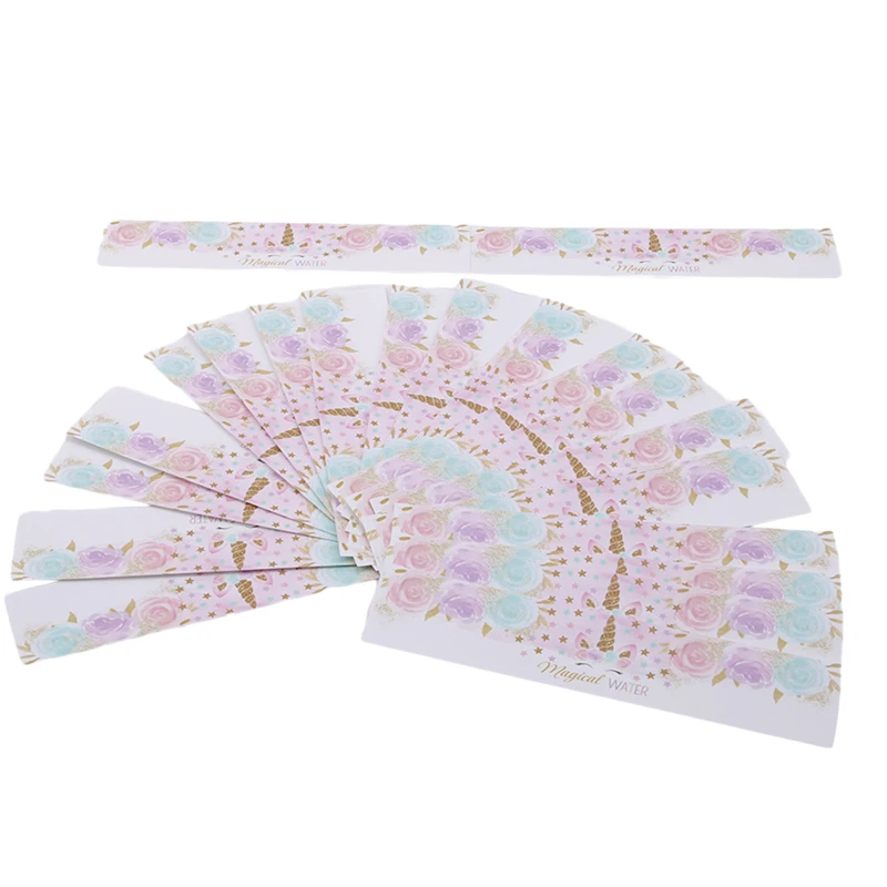 24 шт. флакон типа Единорог наклейки клейкие этикетки для бутылок Baby Shower