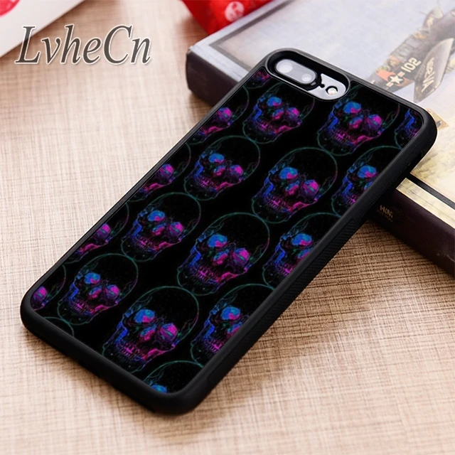 LvheCn крутые черепа космические глаза чехол для телефона iPhone 5 6 6s 7 8 plus X XR XS max 11 12 Pro
