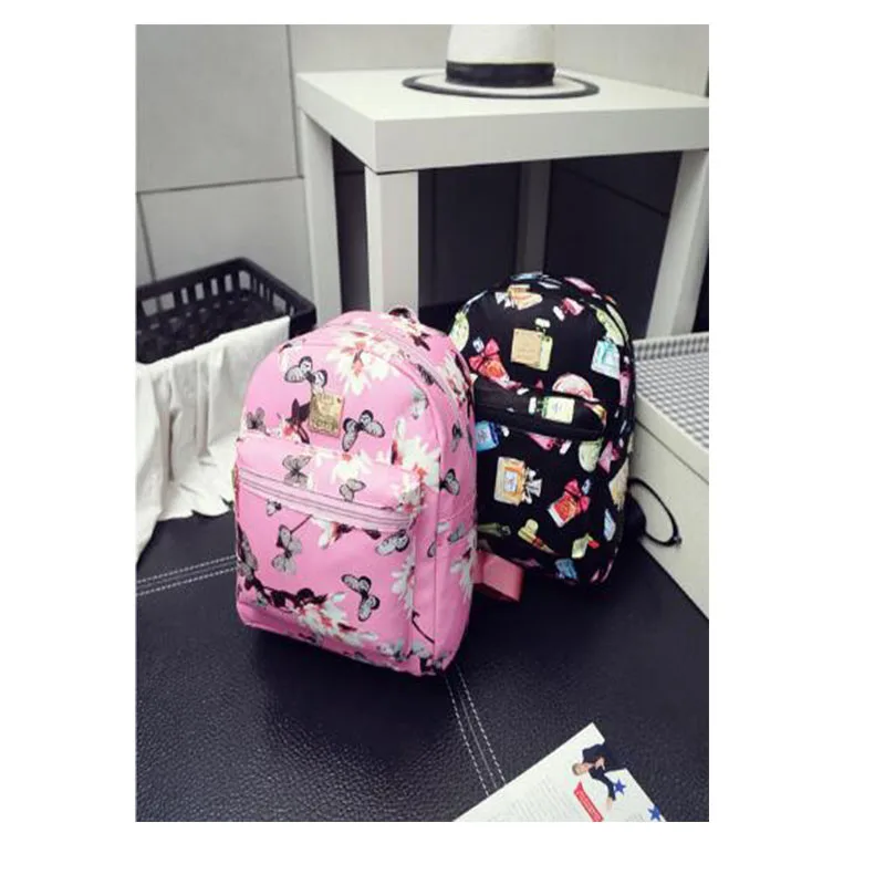 2016 Новый холст Корейских женщин и мальчиков рюкзаки для подростков девушки