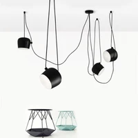 free shipping diy drum pendant lamp restaurant living room cafe bar restaurant vintage lights color black white