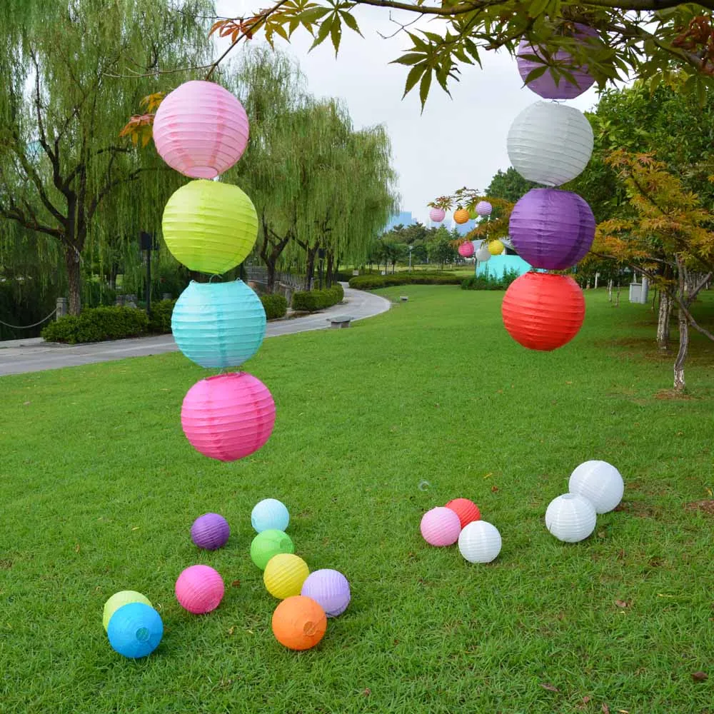 

NEW 20 colors 12" 30cm Pink White Red Purple Yellow Cheap Paper Lanterns Weddings Party Home Decorations Wholesale