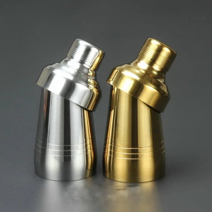 

New 2016 cheap gold plated stainless steel large cocktail shaker silver boston bar metal cocktail shaker
