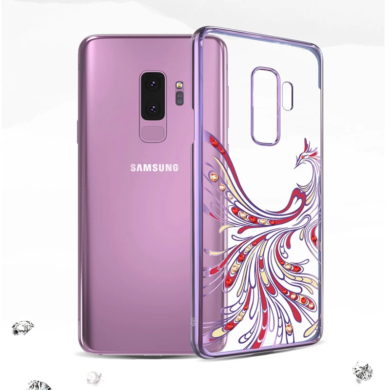 Оригинальный чехол Kingxbar со стразами для Samsung S9 роскошные чехлы с покрытием из
