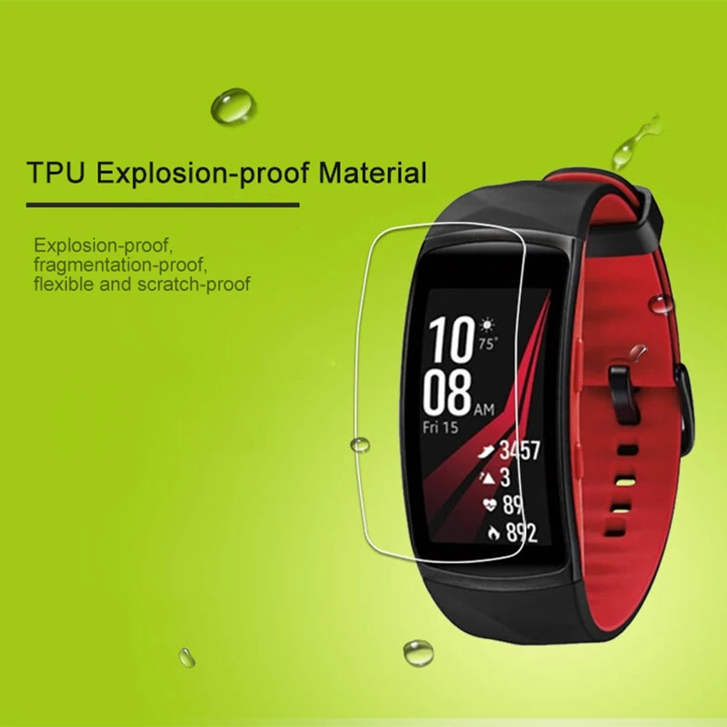 5 шт gear Fit2 мягкая защитная пленка TPU для samsung gear Fit 2 Pro для gear Fit2/Pro Полное покрытие против царапин HD защита экрана
